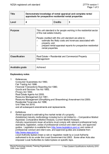 NZQA registered unit standard 27774 version 1  Page 1 of 3