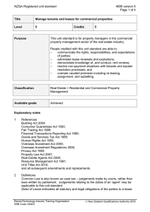 NZQA Registered unit standard 4686 version 6  Page 1 of 4