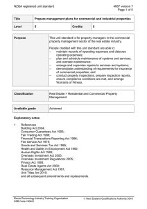 NZQA registered unit standard 4687 version 7  Page 1 of 5