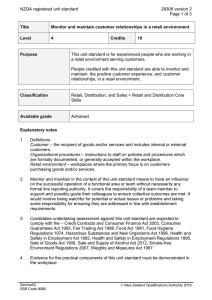 NZQA registered unit standard 28306 version 2  Page 1 of 3