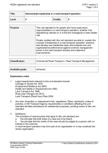 NZQA registered unit standard 21871 version 3  Page 1 of 4
