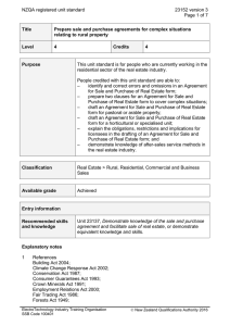 NZQA registered unit standard 23152 version 3  Page 1 of 7