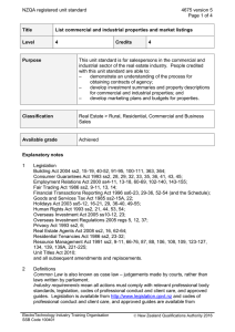NZQA registered unit standard 4675 version 5  Page 1 of 4