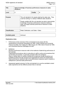 NZQA registered unit standard 26859 version 2  Page 1 of 3