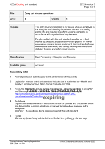 NZQA unit standard 20729 version 5