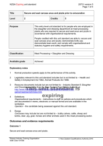 NZQA unit standard 20731 version 5