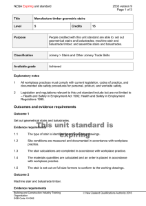 NZQA unit standard 2533 version 9
