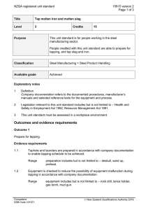 NZQA registered unit standard 15615 version 2  Page 1 of 3