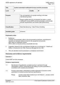 NZQA registered unit standard 14485 version 2  Page 1 of 3