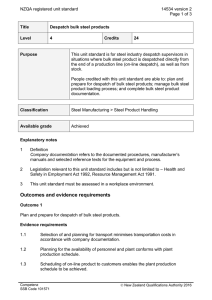 NZQA registered unit standard 14534 version 2  Page 1 of 3