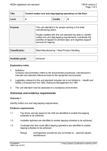 NZQA registered unit standard 15616 version 2  Page 1 of 3