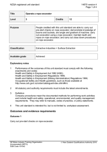 NZQA registered unit standard 14870 version 4  Page 1 of 4