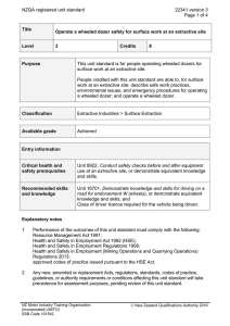 NZQA registered unit standard 22341 version 3  Page 1 of 4
