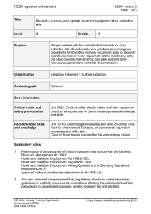 NZQA registered unit standard 22344 version 3  Page 1 of 5