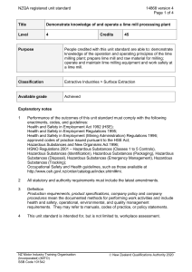 NZQA registered unit standard 14868 version 4  Page 1 of 4