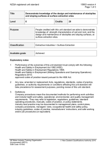NZQA registered unit standard 15663 version 4  Page 1 of 3