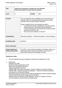 NZQA registered unit standard 28861 version 1  Page 1 of 5