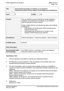 NZQA registered unit standard 28863 version 1  Page 1 of 5