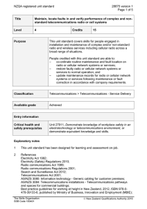 NZQA registered unit standard 28875 version 1  Page 1 of 5