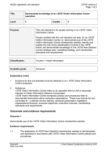 NZQA registered unit standard 25755 version 2  Page 1 of 3