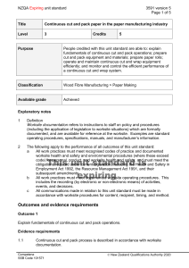 NZQA unit standard 3591 version 5