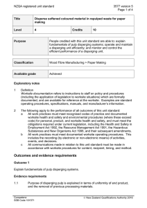 NZQA registered unit standard 3577 version 5  Page 1 of 4