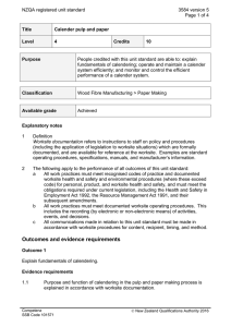 NZQA registered unit standard 3584 version 5  Page 1 of 4