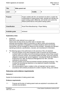 NZQA registered unit standard 3602 version 5  Page 1 of 4