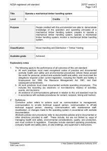 NZQA registered unit standard 20757 version 2  Page 1 of 5