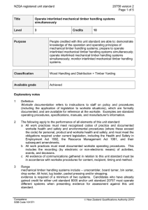 NZQA registered unit standard 20758 version 2  Page 1 of 5
