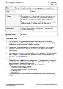 NZQA registered unit standard 27770 version 2  Page 1 of 3
