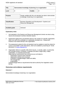 NZQA registered unit standard 27522 version 2  Page 1 of 3