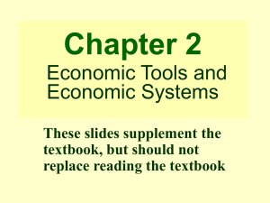 Economic Tools and Economic Systems