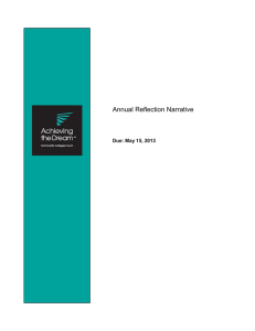 View the Annual Narrative Report 2013