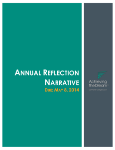 View the Annual Narrative Report 2013