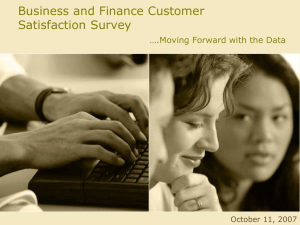 2007 BF Customer Satisfaction Survey Presentation