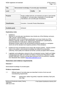 NZQA registered unit standard 27192 version 1  Page 1 of 3