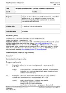 NZQA registered unit standard 12021 version 5  Page 1 of 4