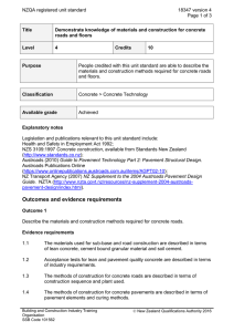 NZQA registered unit standard 18347 version 4  Page 1 of 3