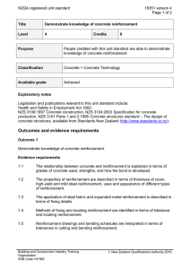 NZQA registered unit standard 18351 version 4  Page 1 of 2