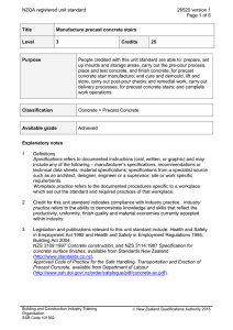 NZQA registered unit standard 26520 version 1  Page 1 of 6