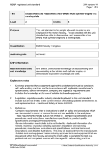 NZQA registered unit standard 244 version 10  Page 1 of 3