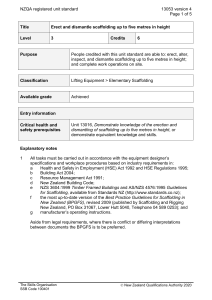 NZQA registered unit standard 13053 version 4  Page 1 of 5