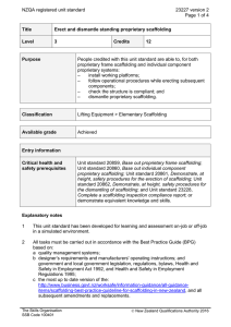 NZQA registered unit standard 23227 version 2  Page 1 of 4