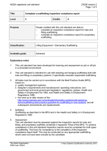 NZQA registered unit standard 23228 version 2  Page 1 of 3