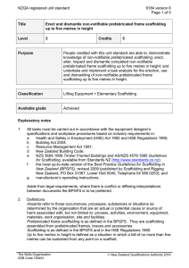 NZQA registered unit standard 9184 version 6  Page 1 of 5