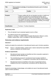 NZQA registered unit standard 16235 version 4  Page 1 of 3