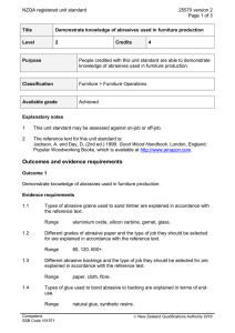 NZQA registered unit standard 25570 version 2  Page 1 of 3