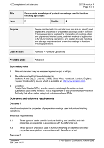 NZQA registered unit standard 28729 version 1  Page 1 of 3