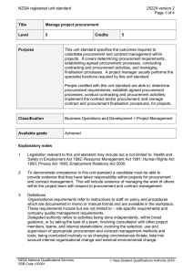 NZQA registered unit standard 25229 version 2  Page 1 of 4